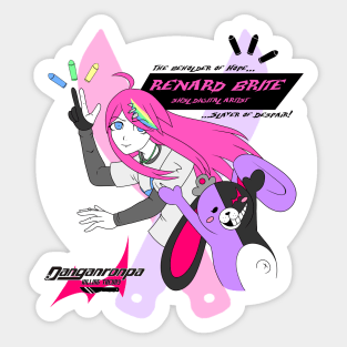 Danganronpa: Killing Theory Renard Brite & Monokora Sticker